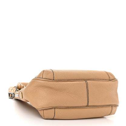 Chanel Grained Calfskin Tassel Hobo Beige 4 of 12