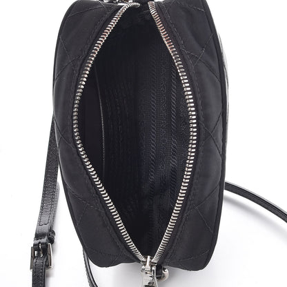 Prada Nylon Tessuto Impuntu Quilted Crossbody Bag Black 5 of 7