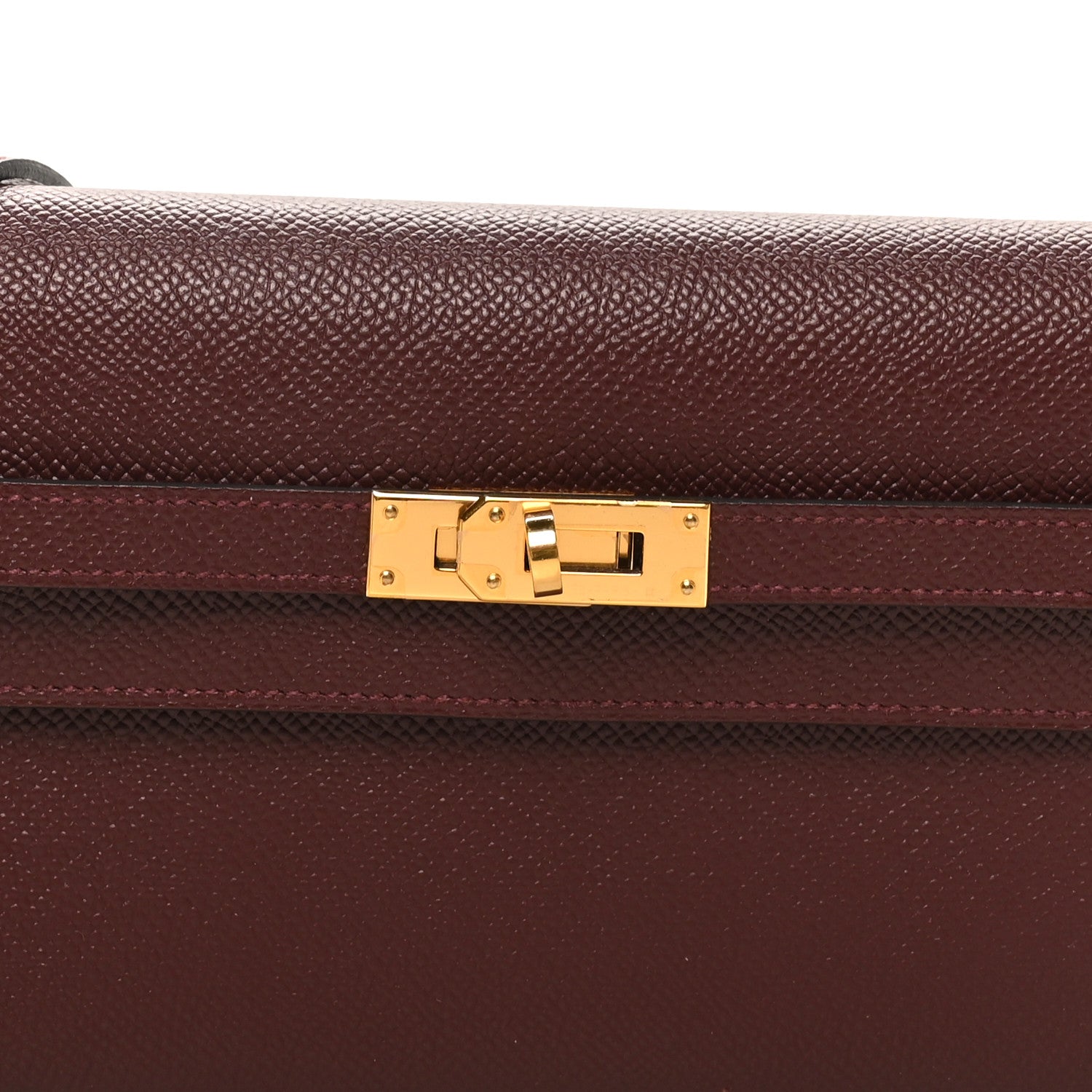 Hermes Epsom Kelly Wallet To Go Rouge Sellier 8 of 10