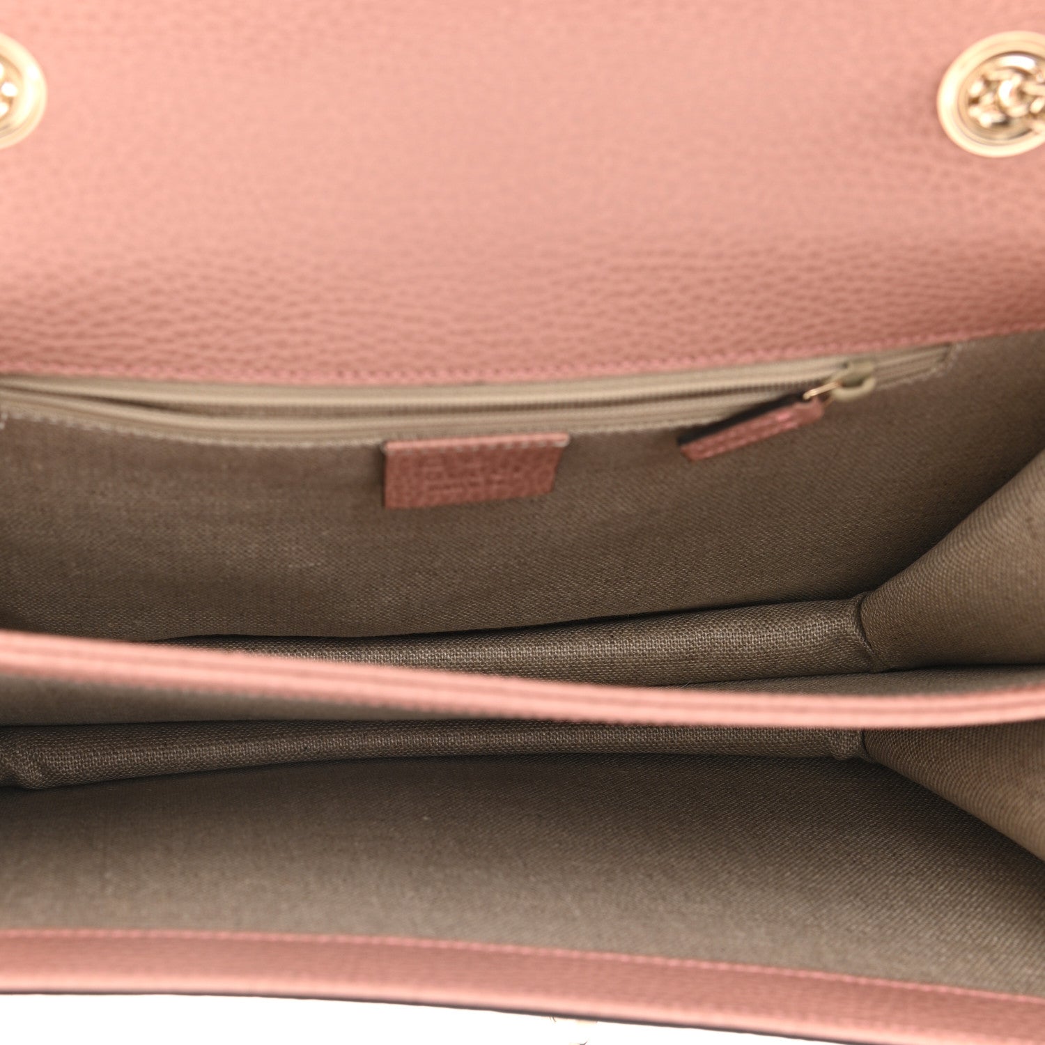Gucci Dollar Calfskin Interlocking G Shoulder Bag Soft Pink 5 of 10