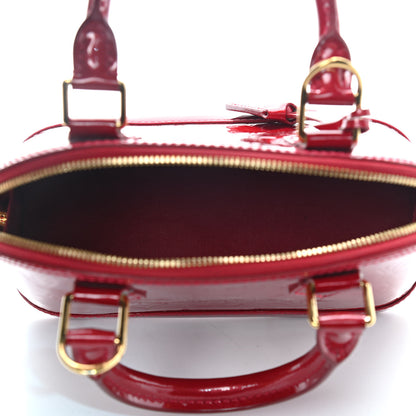 Louis Vuitton Vernis Alma BB Cherry 5 of 10