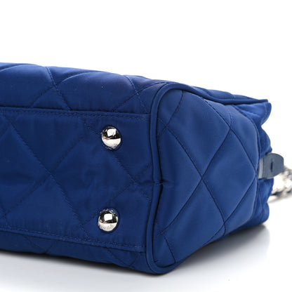 Prada Nylon Tessuto Impuntu Quilted Shoulder Bag Bluette 10 of 10