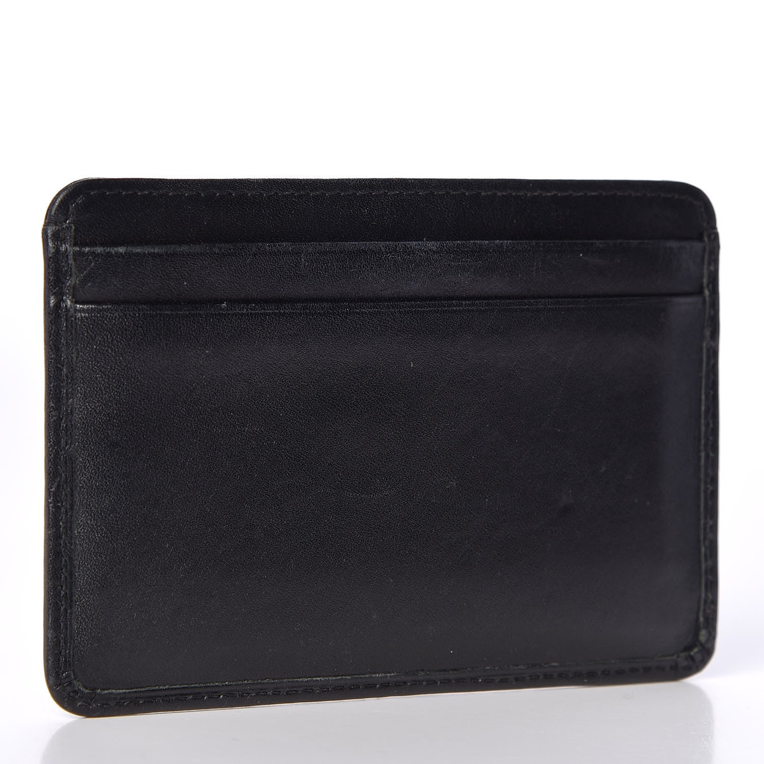 Chanel Calfskin Quilted Cambon Card Holder Black White 2 of 10