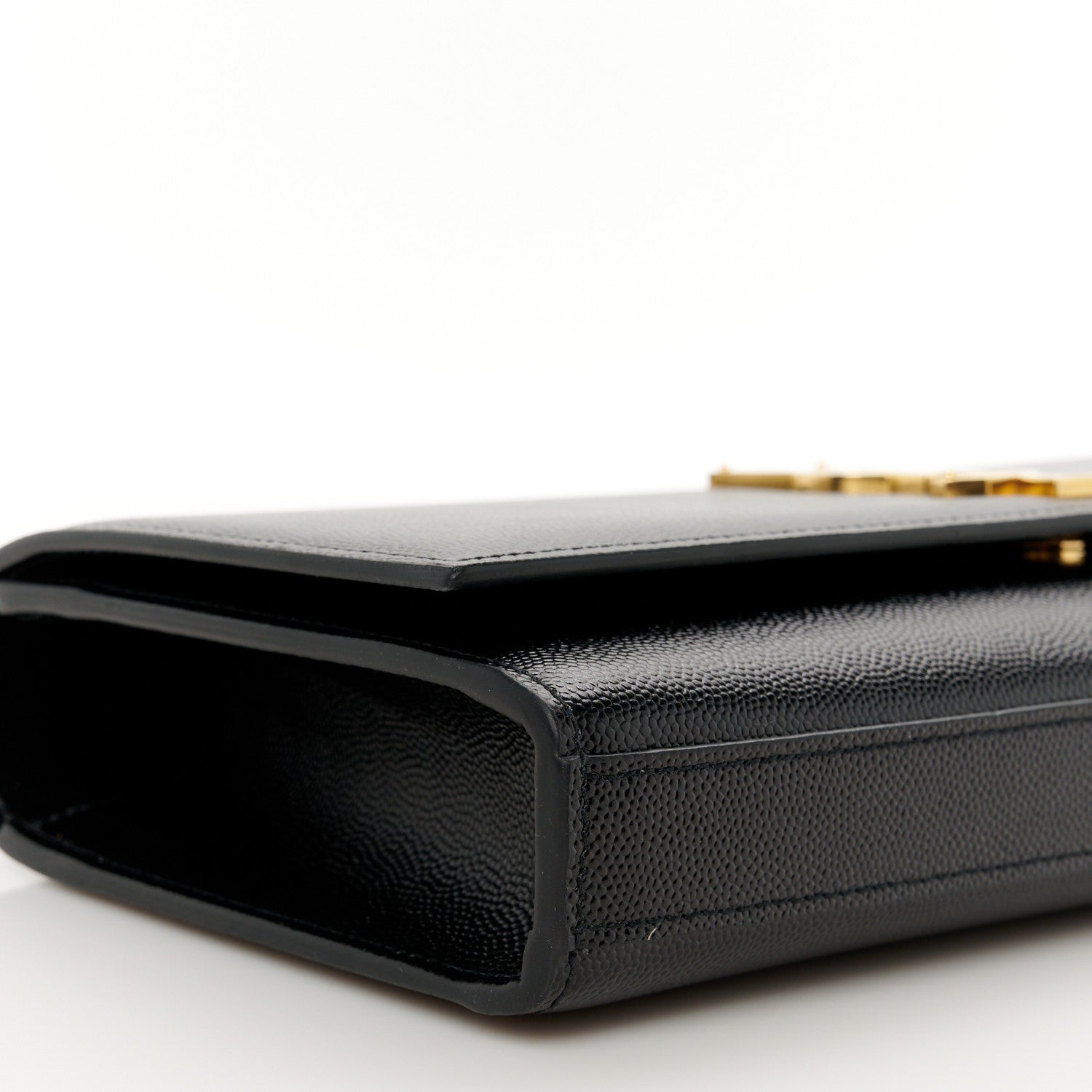Saint Laurent Grain De Poudre Monogram Cassandre Clutch Black 10 of 11