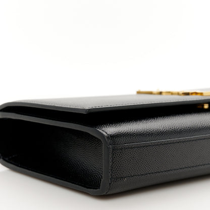 Saint Laurent Grain De Poudre Monogram Cassandre Clutch Black 10 of 11