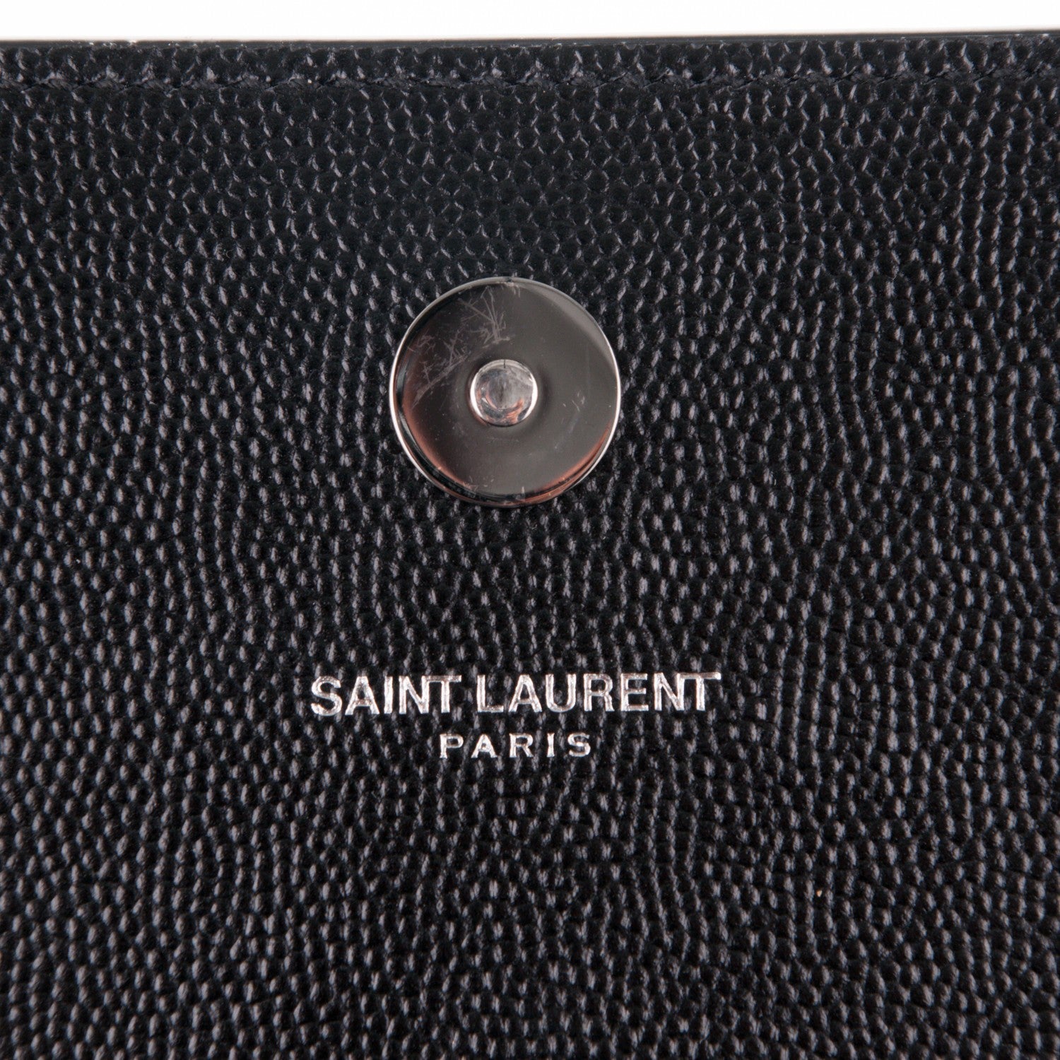 Saint Laurent Grain De Poudre Classic Monogram Clutch Nero Black 6 of 6