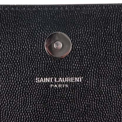 Saint Laurent Grain De Poudre Classic Monogram Clutch Nero Black 6 of 6