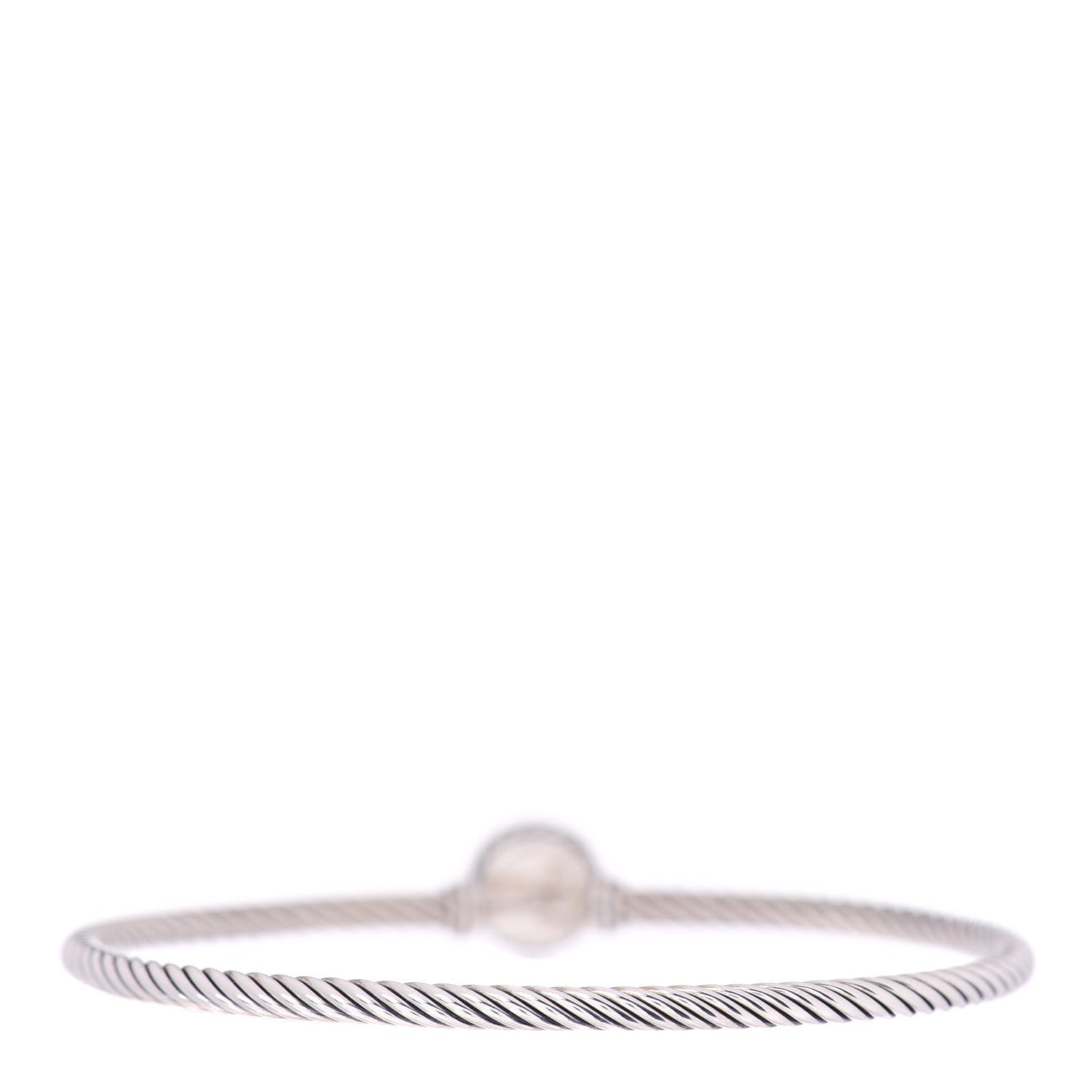 David Yurman Sterling Silver Lemon Citrine 3mm Chatelaine Bracelet 3 of 4