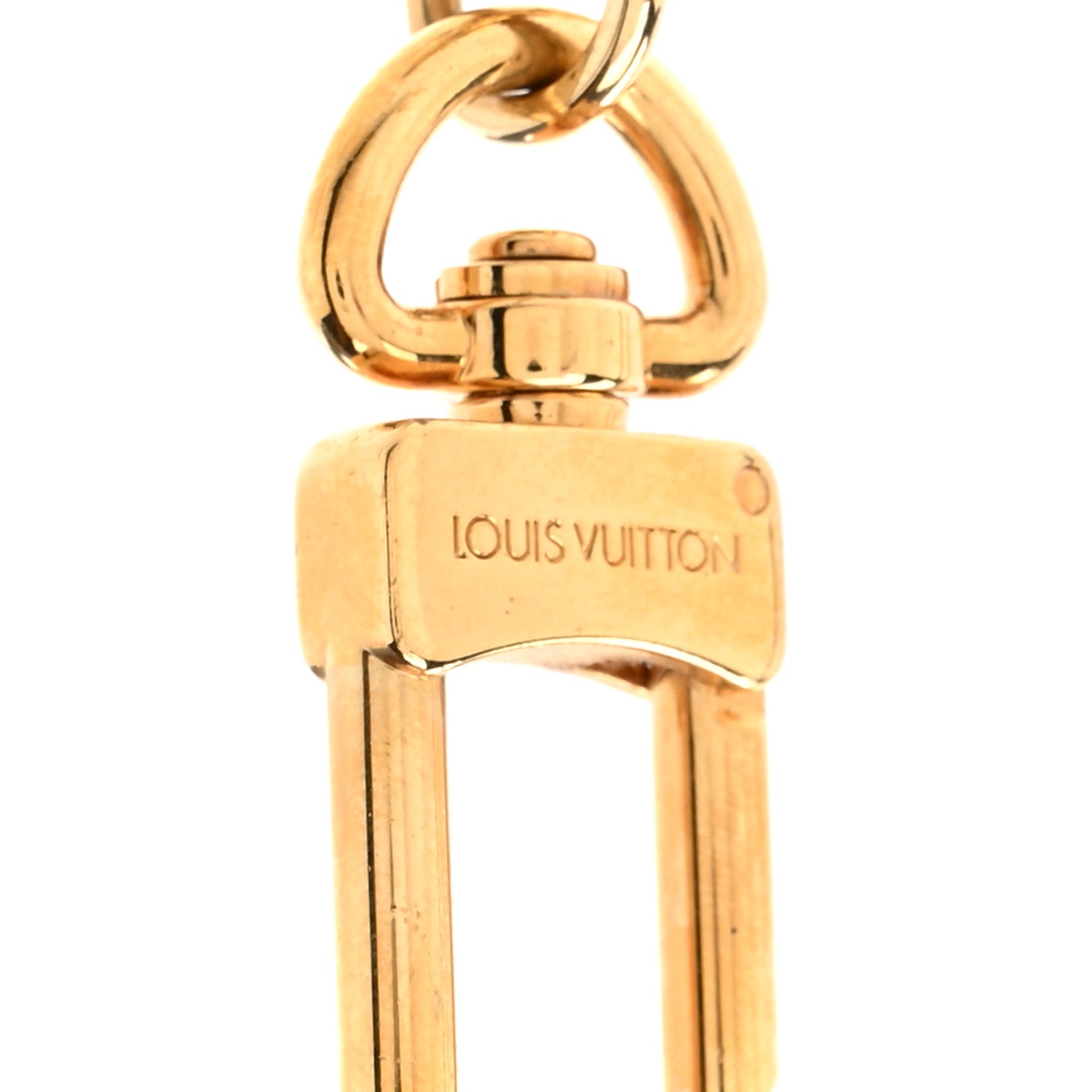 Louis Vuitton Giant Monogram Vivienne Bag Charm Key Holder Silver White Gold 3 of 4