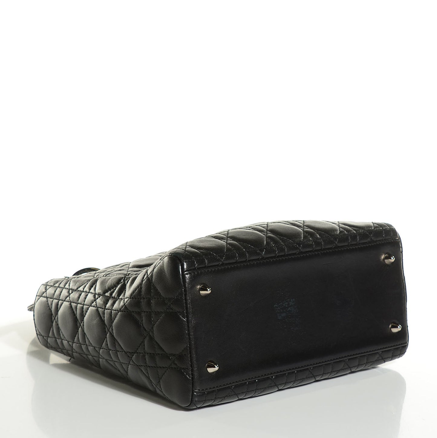 Lambskin Cannage Medium Lady Dior Black