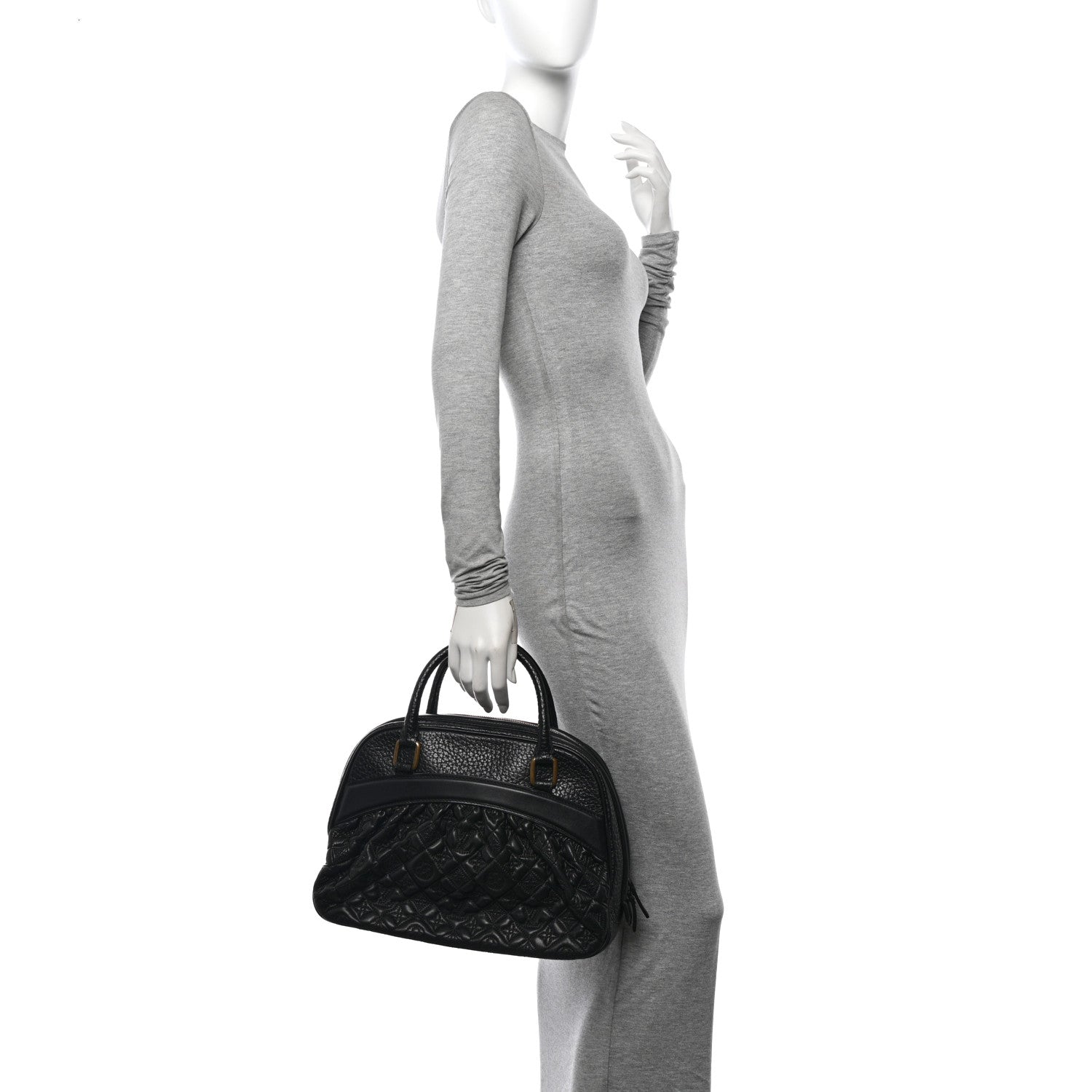 Louis Vuitton Lambskin Vienna Mizi Black 2 of 11