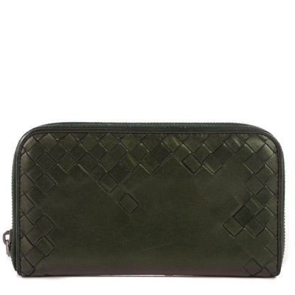 Bottega Veneta Nappa Intrecciato Zip Around Wallet Scarab 1 of 8