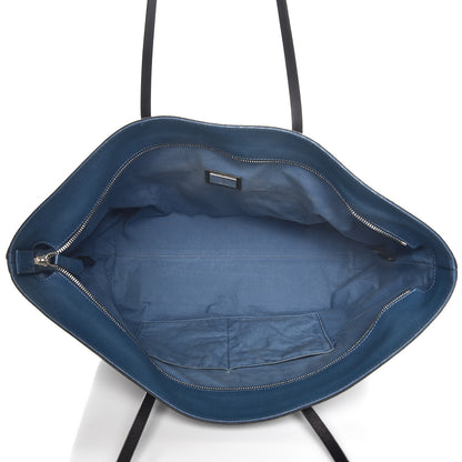 Fendi Vitello Elite Cuoio Monster Buggies Medium Roll Tote Black Multicolor Blue Cobalto 5 of 14