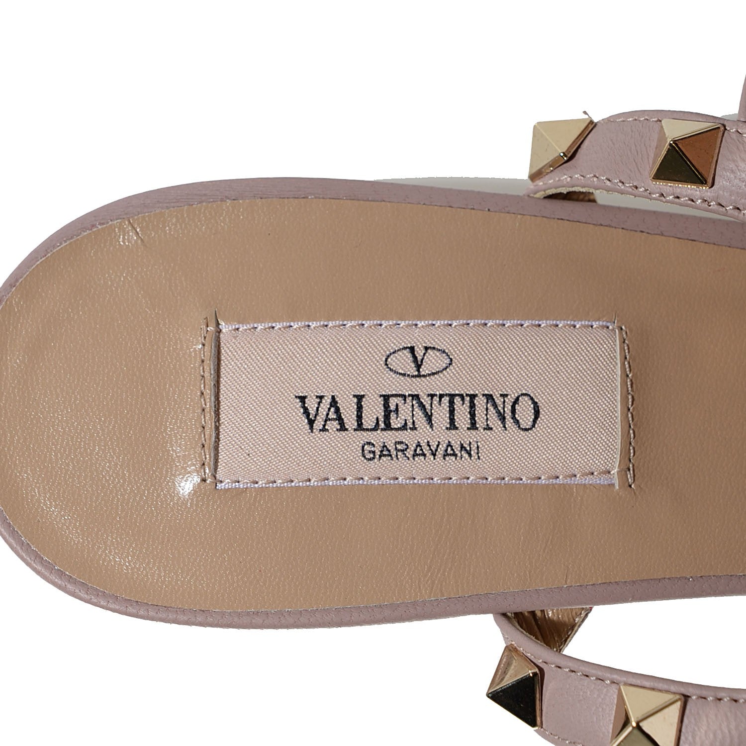 Valentino Garavani Patent Nappa Rockstud Ankle Strap 65mm Pumps 40 Black Poudre 7 of 7