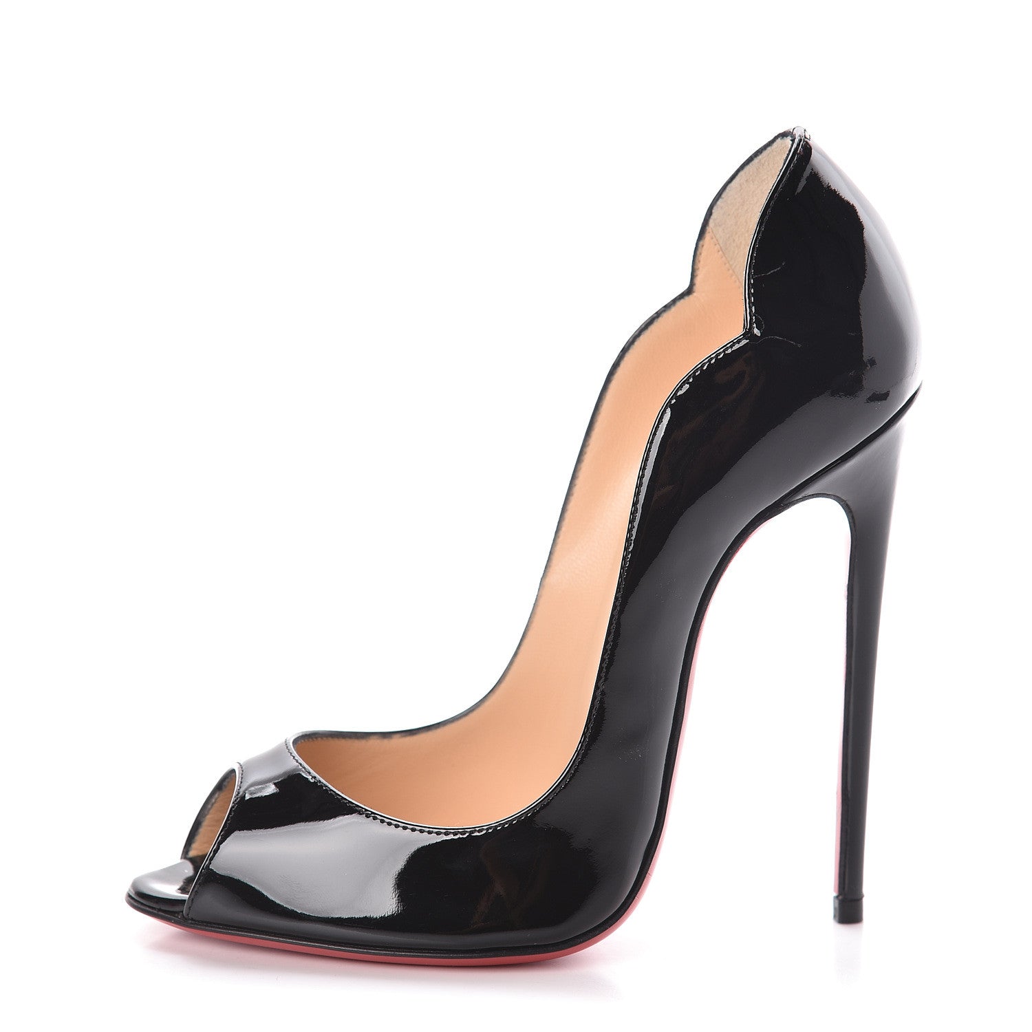 Christian Louboutin Patent Hot Chick 130 Pumps 36.5 Black 1 of 8