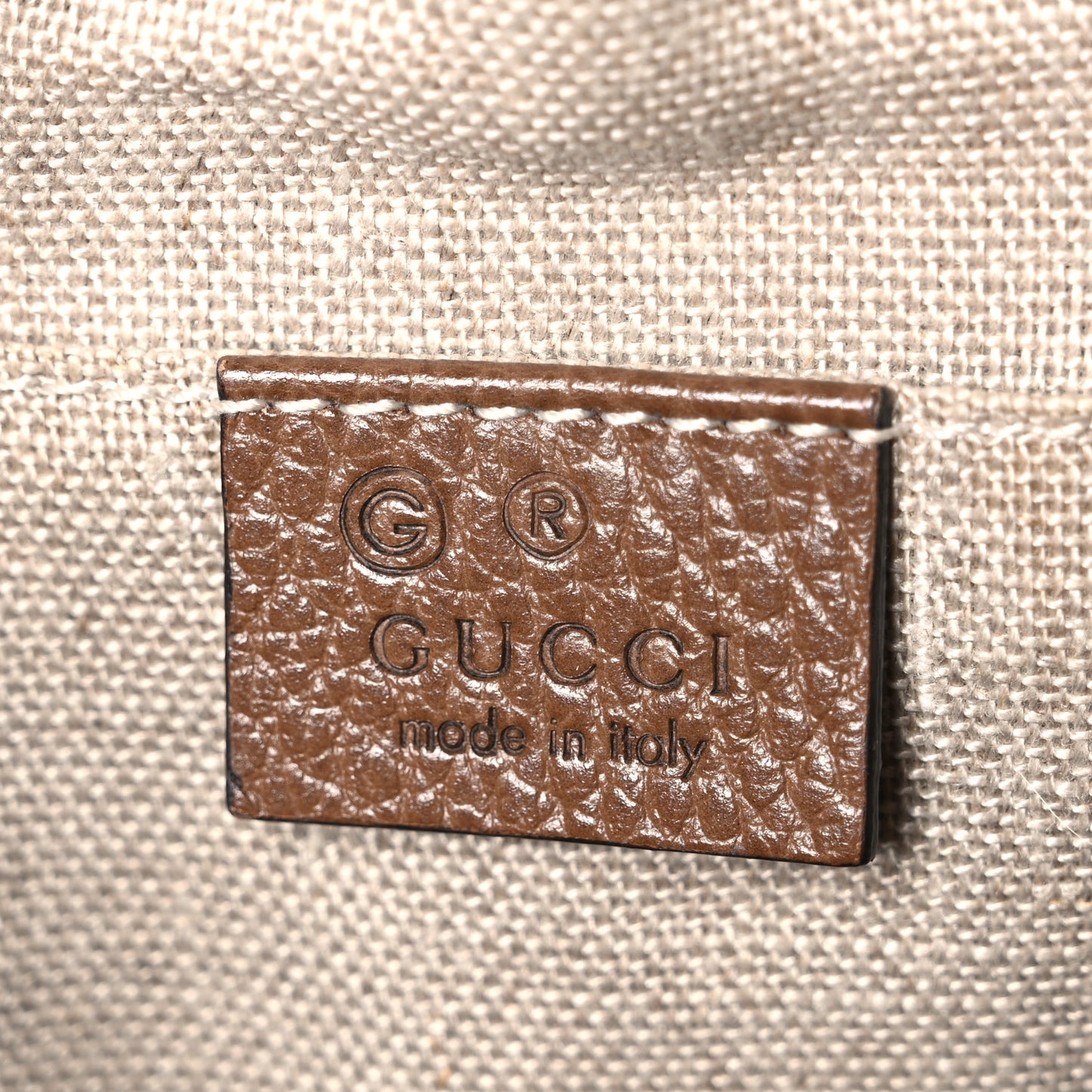 Monogram Mini Bree Messenger Bag Beige Tabacco