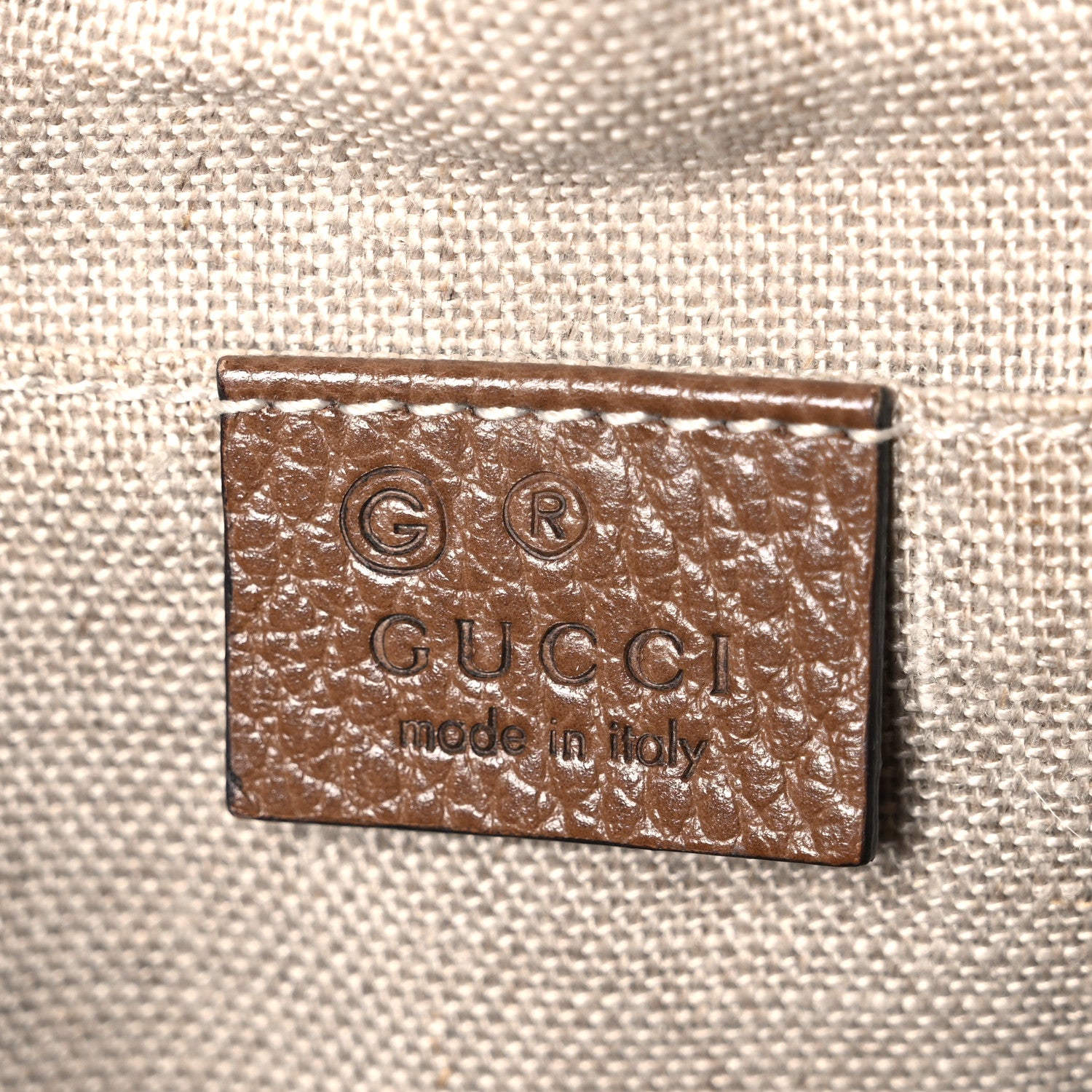 Gucci Monogram Mini Bree Messenger Bag Beige Tabacco 5 of 9