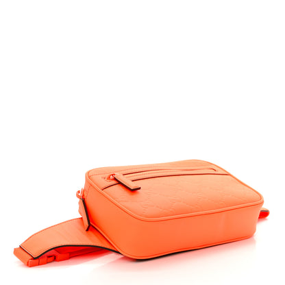 Gucci Rubber Effect Monogram GG Belt Bag New Orange Fluo 4 of 11