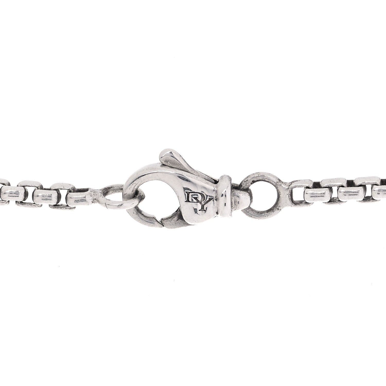 David Yurman Sterling Silver 18K Yellow Gold 35mm Cable Cross Pendant Necklace 4 of 4