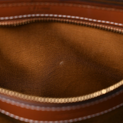 Celine Triomphe Canvas Calfskin Boston Bag Tan 11 of 17