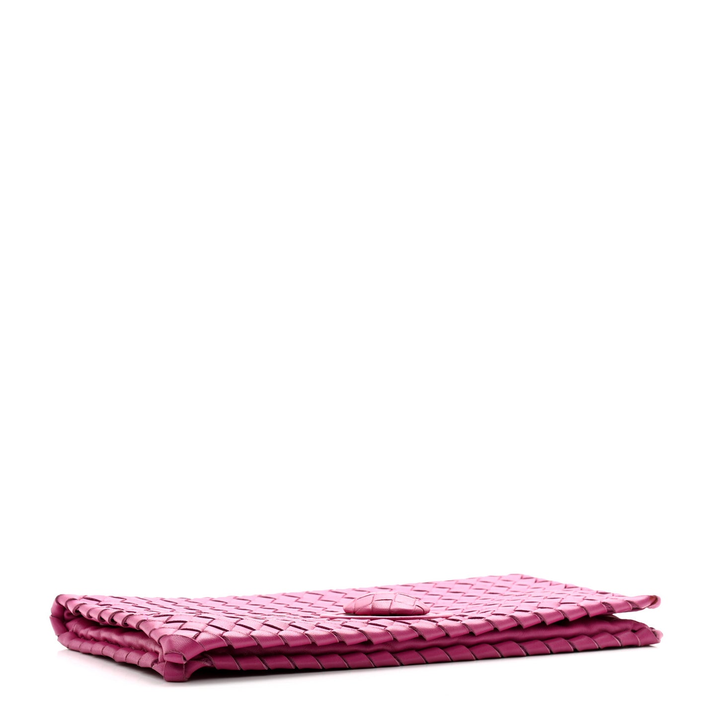 Nappa Intrecciato Turnlock Clutch Ametiste