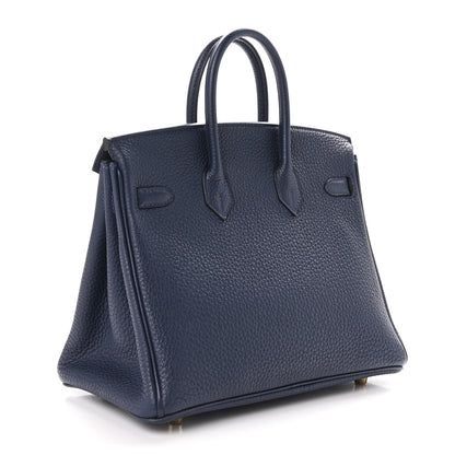 Hermes Togo Birkin 25 Bleu Nuit 3 of 11