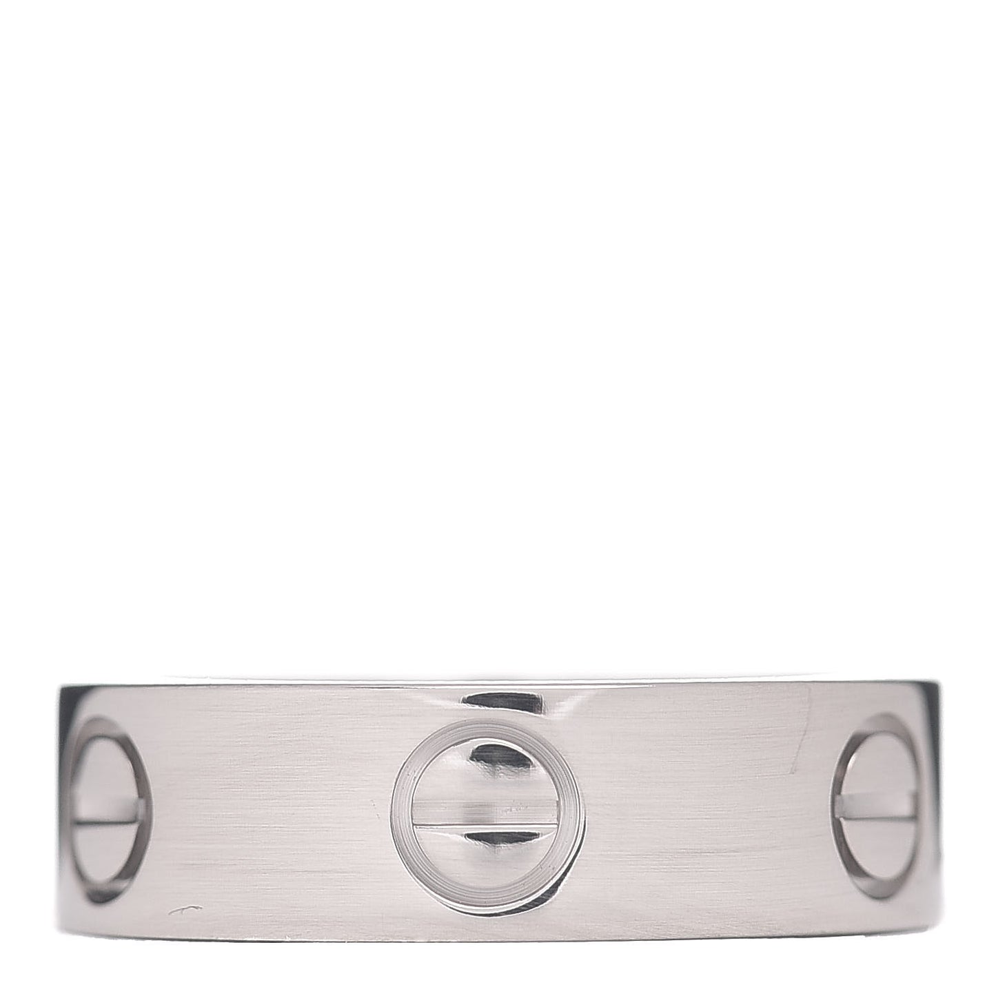 18K White Gold 5.5mm LOVE Ring 51 5.75