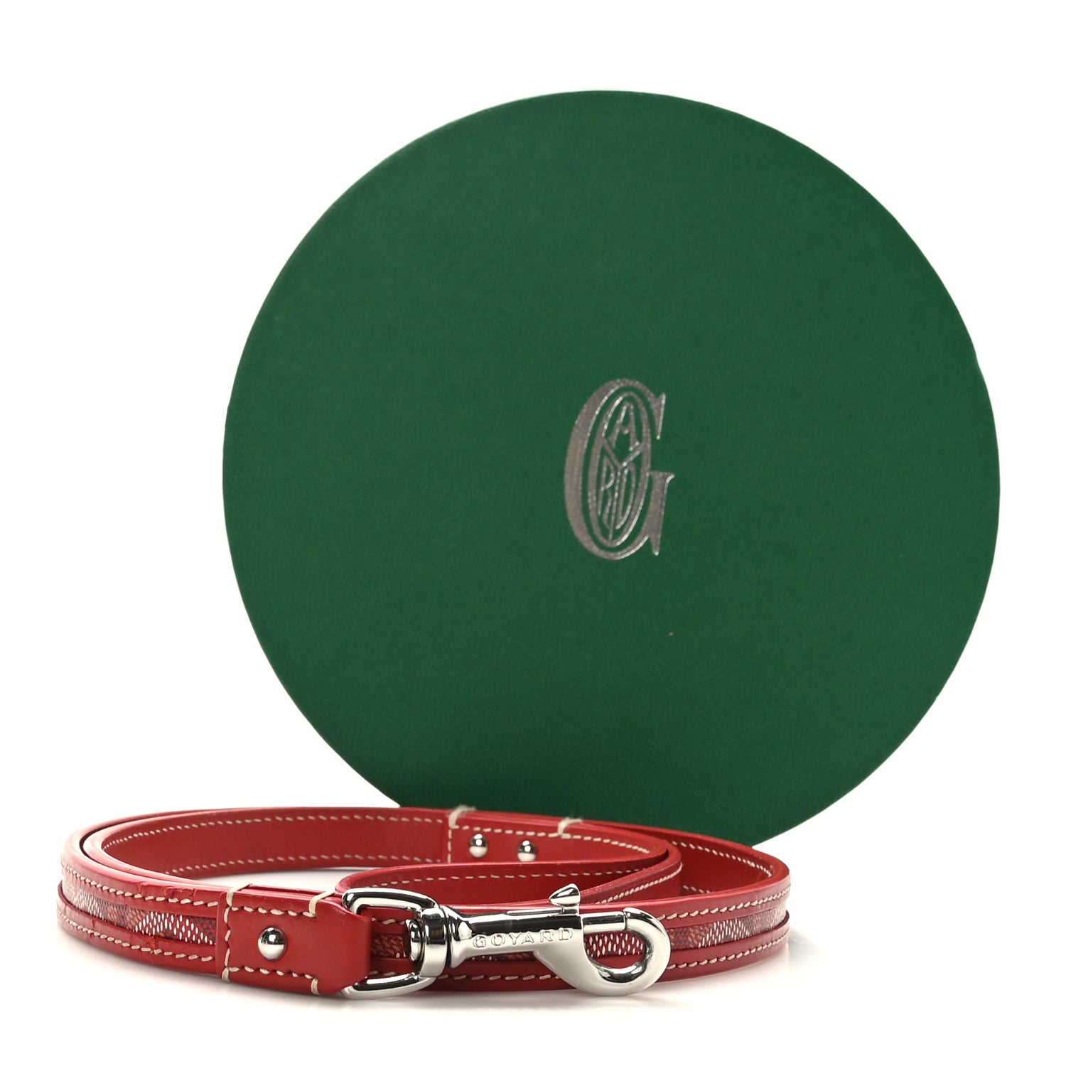 Goyard Goyardine Dog Leash Red 4 of 4