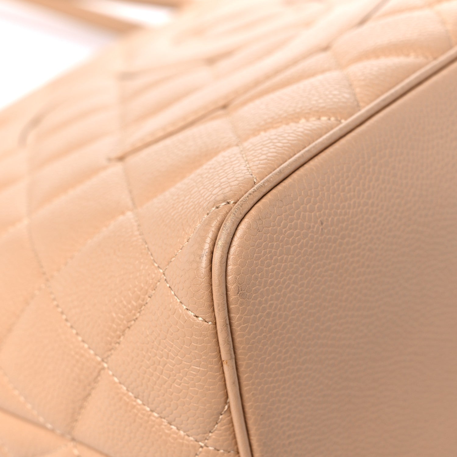 Chanel Caviar Quilted Medallion Tote Beige 8 of 16