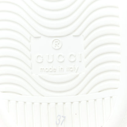 Gucci GG Supreme Monogram Bees Ayers Web Womens Ace Sneakers 37 Beige Oro Green Red 8 of 11