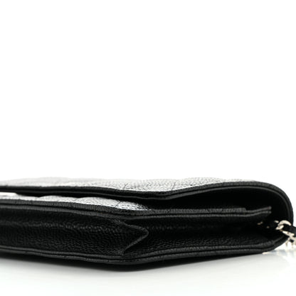 Chanel Caviar Quilted Wallet on Chain WOC Black 11 of 12