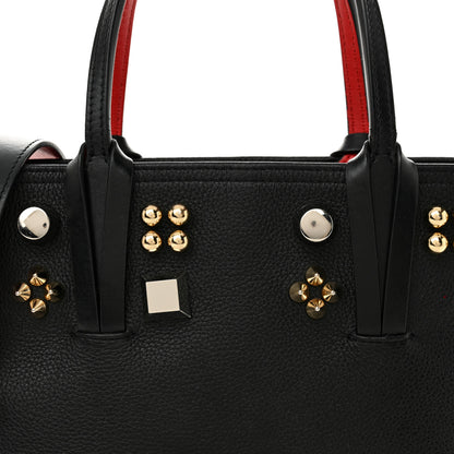 Christian Louboutin Calfskin Empire Spike Studded Mini East West Cabata Black 8 of 11