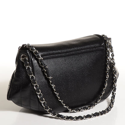 Chanel Caviar Half Moon Large Flap Black 3 of 7