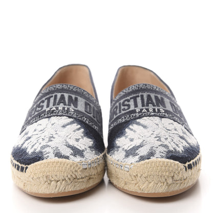 Christian Dior Canvas Tie and Dior Embroidered Granville 15mm Espadrilles 39 Denim 2 of 8