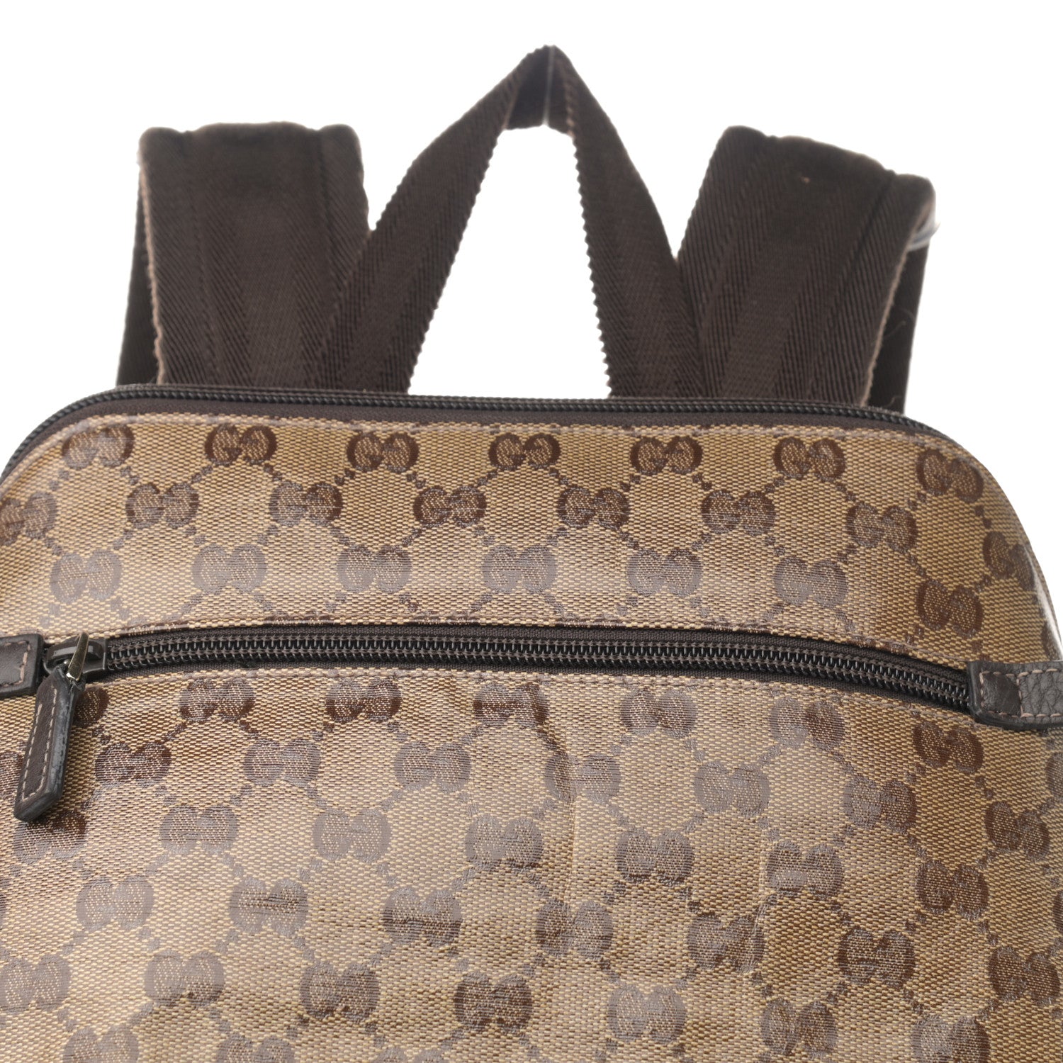 Gucci Crystal Monogram Backpack Dark Brown 8 of 19