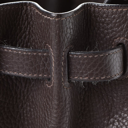 Hermes Taurillon Clemence Birkin 30 Chocolate 41 of 48