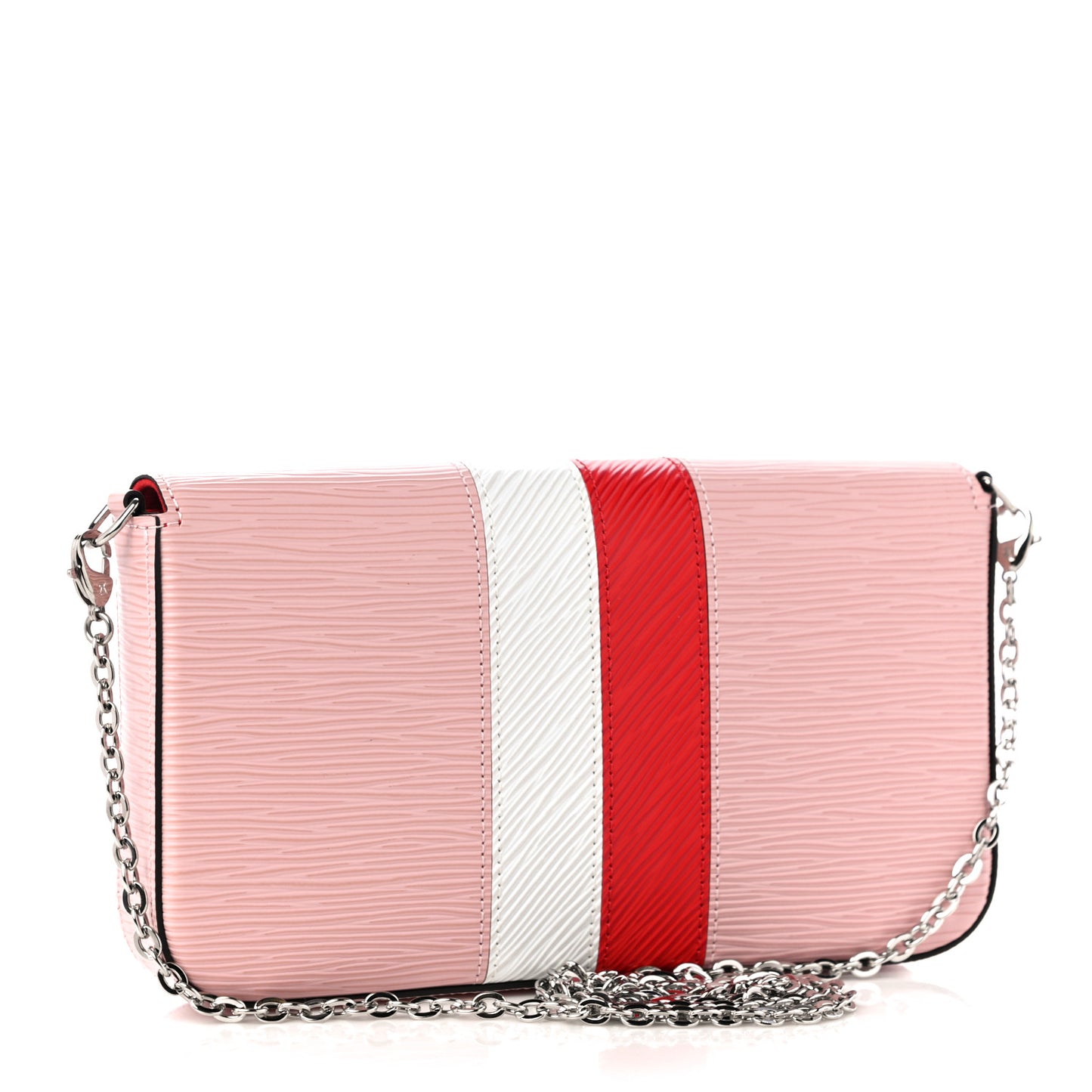 Epi Pochette Felicie Rose Ballerine Stripe