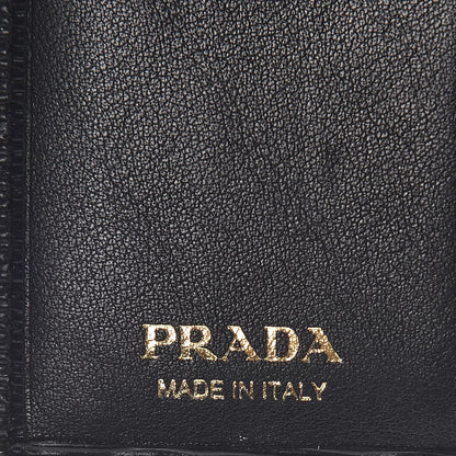 Prada Vitello Move Trifold Wallet Nero Black 6 of 10