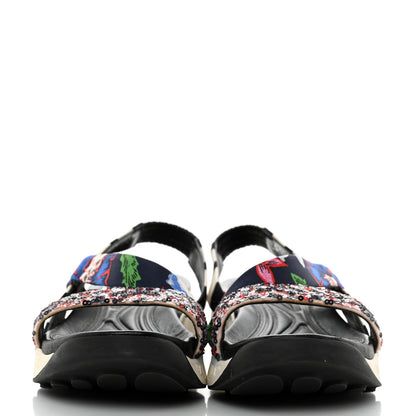 Christian Dior Canvas Sequin Dior Pulse Sandals 38 Multicolor 2 of 9