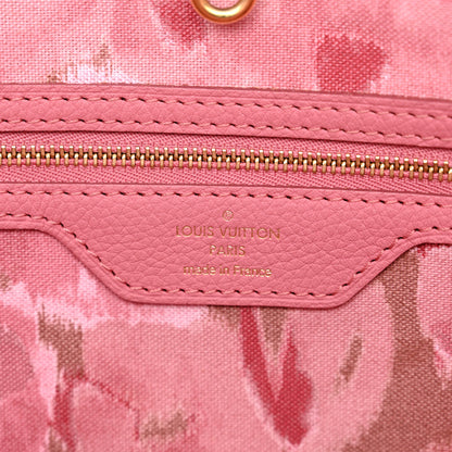 Louis Vuitton Monogram Articles de Voyage Ikat Neverfull MM Rose Velours 6 of 12
