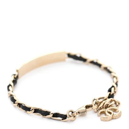 Chanel Metal Lambskin Crystal Sergeant Chanel Bracelet Gold 3 of 6