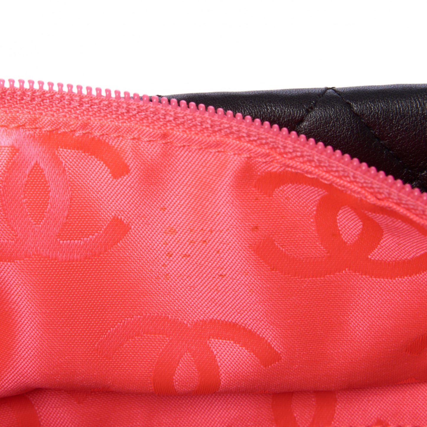 Calfskin Quilted Large Cambon Tote Black