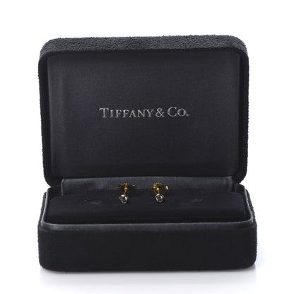 Tiffany 18K Yellow Gold Diamond .10ctw Elsa Peretti Diamonds By The Yard Earrings 6 of 6