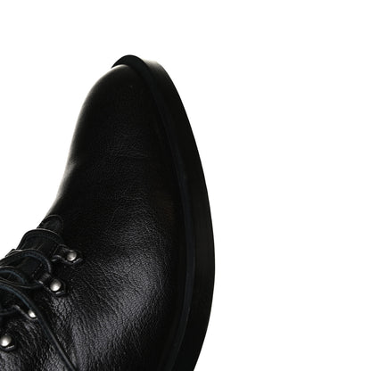 Givenchy Grained Calfskin Suede GV3 Derby Shoes 40 Black 15 of 16