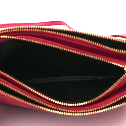 Celine Lambskin Small Trio Crossbody Bag Fuchsia 5 of 10