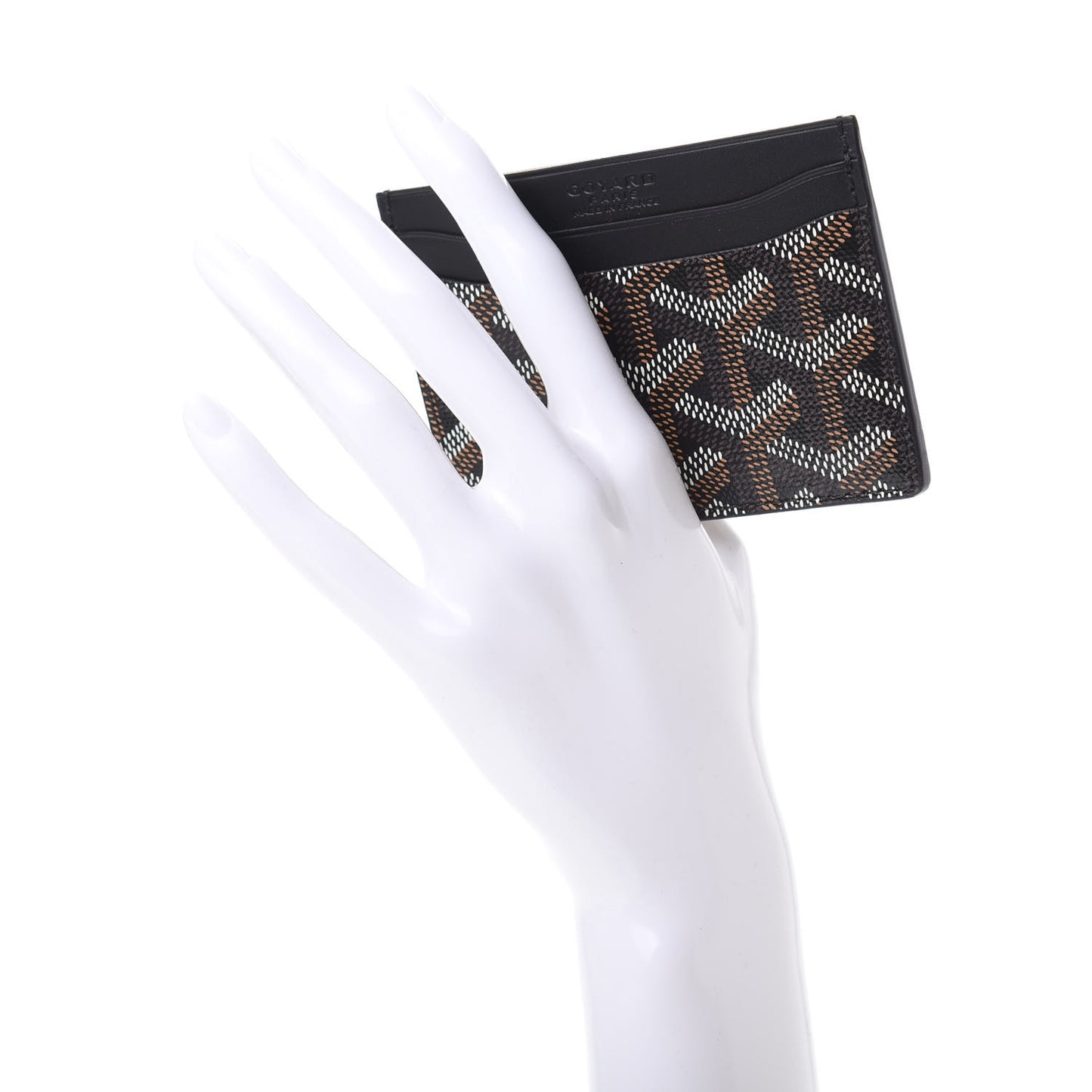 Goyardine Saint Sulpice Card Holder Black