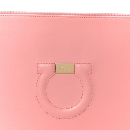 Salvatore Ferragamo Calfskin Gancini CIty Wristlet Pink 7 of 7