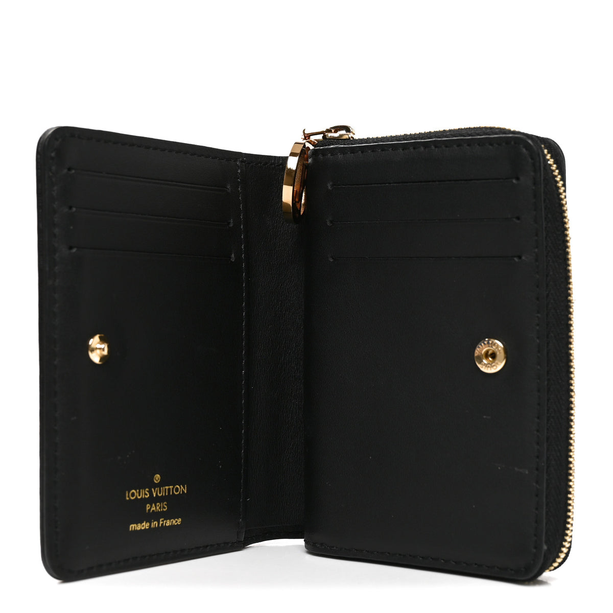Louis Vuitton Lambskin Embossed Monogram Lou Coussin Wallet Black 5 of 7