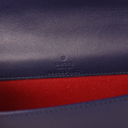 Gucci Velvet Matelasse GG Marmont Mini Bag Cobalt Blue 5 of 9