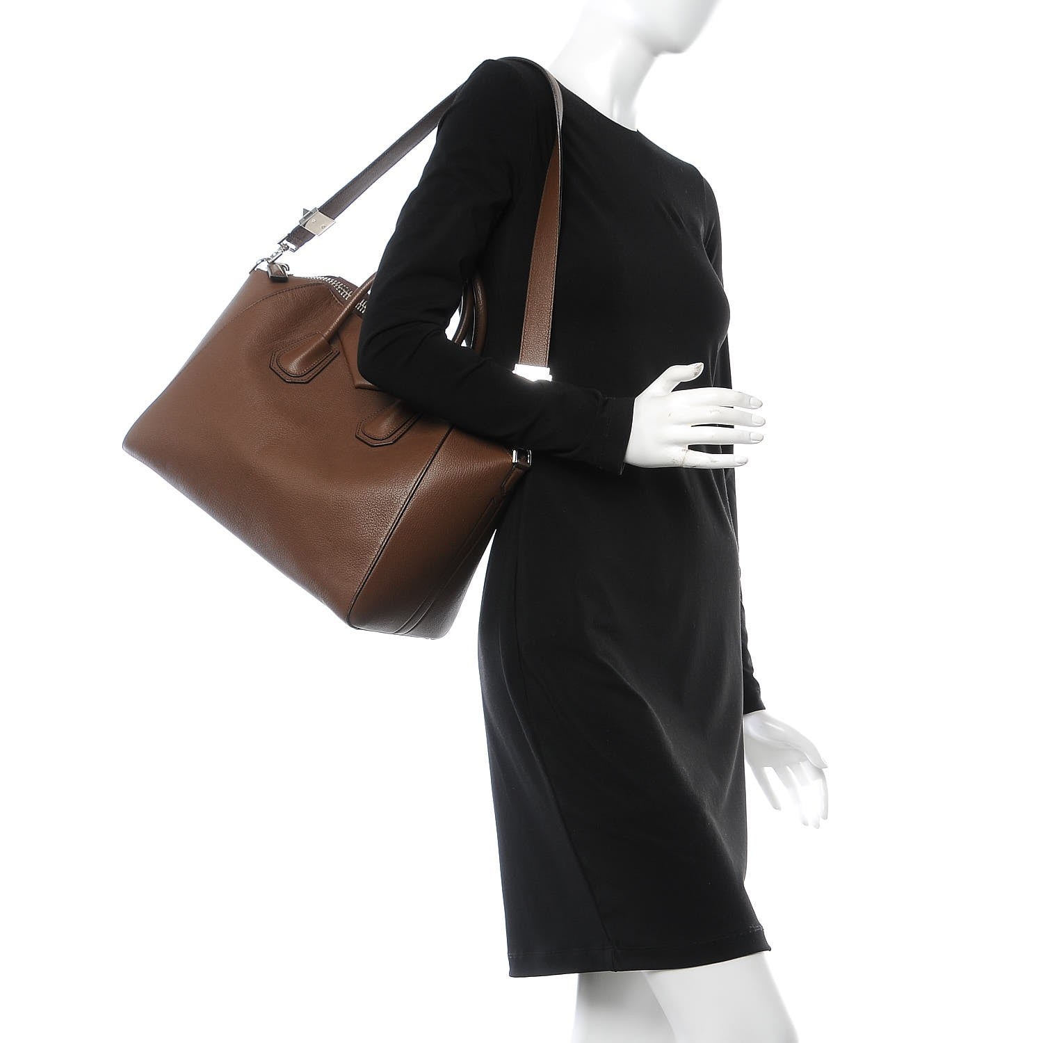 Givenchy Sugar Goatskin Medium Antigona Brown 2 of 8